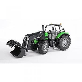 Tracteur DEUTZ Agrotron X720 vert avec fourche Bruder