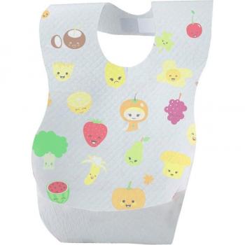 Baberos de viaje desechables para bebés, 1 unid/lote, con estampados infantiles