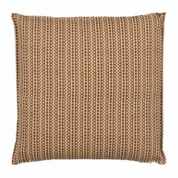 Natec Soft-Comfort-Baumwollkissen – Braun/Beige, 50 × 50 cm