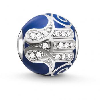 Thomas Sabo Silver Fatima Hand Charm with Blue Sapphire K0207-041-32