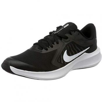Nike Downshifter 10 – Dual‑Color Running Shoes (Black/Gray/White), UK 3