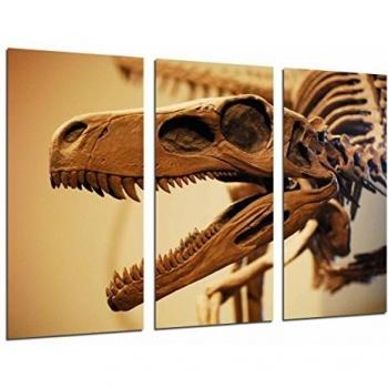Holzdruck „Dinosaurier Rex“ – Archäologie‑Poster 97 × 62 cm