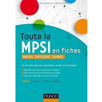 Toute la MPSI en fiches
