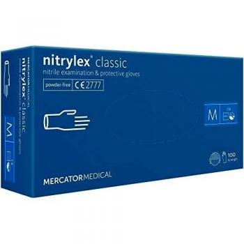 Gants nitrile bleus NITRYLEX CLASSIC M 100 pièces
