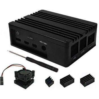 Raspberry Pi 3/4 Model B Aluminum Housing with Cooling Fan