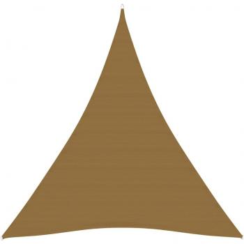 Toldo de vela HDPE 160 g/m² 5x6x6 m Color Beige