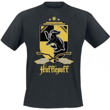 Harry Potter T-Shirt Hufflepuff schwarz für Männer M bis XXL