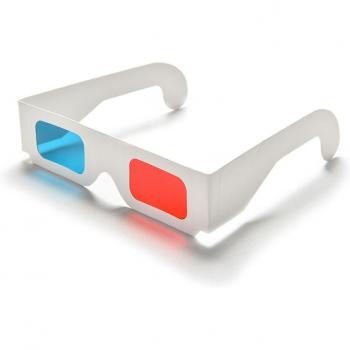 10pcs Anaglyph 3D Glasses for Movies Red & Blue Cyan