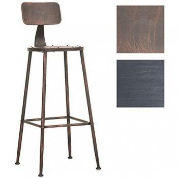 Holz‑Metall Barhocker „Bronze“ – Industrial Chic