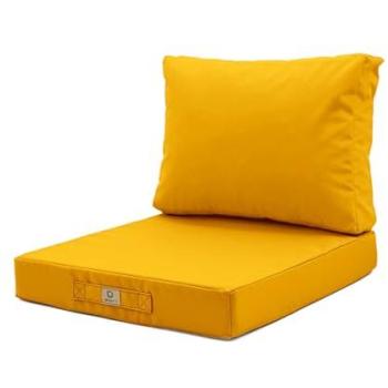 Couché d'été jaune : coussin de patio déhoussable 50 cm × 60 cm