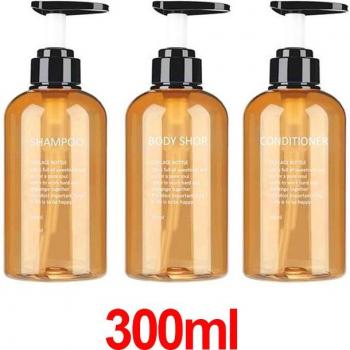 3pcs Shower Gel and Body Wash Dispenser Set 300ML/500ML