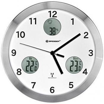 Bresser Mytime Horloge Murale avec température et humidité