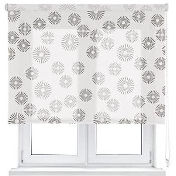 Tenda avvolgibile Pasodoble 165x250 cm Bianco e Marrone