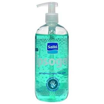 Lot de 5 bouteilles désinfectantes Ipsogel 500 ml équipées d'une pompe