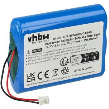 Batterie lithium-ion vhbw pour Zafferano LD1080O3, LD1080I3, LD1080V3, LD1080R3 (7800mAh, 3,7V)