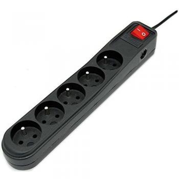 Regleta múltiple ActiveJet ACP-5CL-1.5M, 5 salidas, negro