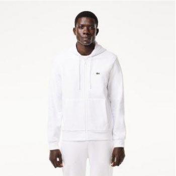 Felpa Lacoste Con Zip SH9626 Bianca XS