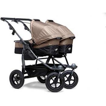 ZWILLINGSKINDERWAGEN GESCHWISTERKINDERWAGEN BUGGY TFK DUO KOMBIKINDERWAGEN MIT LUFTRAD SET (blau)