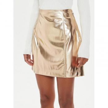 Metallic Effect Mini Skirt