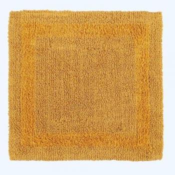 Mousse Douche 50×50 cm, Coton Jaune Moutarde – Homescapes