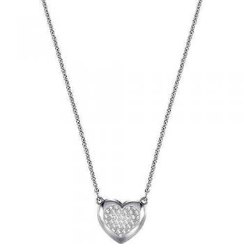 Collana Swarovski Kette Hall Heart Bianco Rhodato