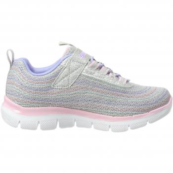 Skechers Mädchen Skech Appeal 2.0-Metallic Sneaker, Grau