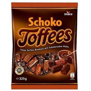 Schokoladen-Toffees mit Überzug aus feinherber Schokolade