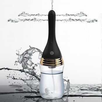 Douche Automatique Rechargeable Anti-Refoulement avec 5 Buses en Silicone Étanche pour Hommes et Femmes