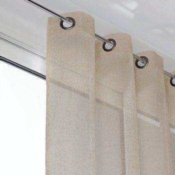 Cortinas de lino y poliéster Linder KAOLIN