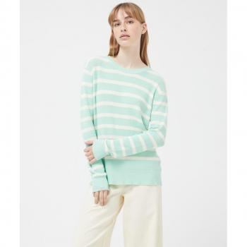 Moda Verde Rizado Mujer