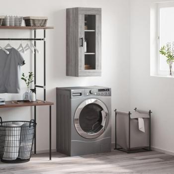 Armoire Murale de 34,5x34x90 cm en Bois d'Ingénierie, Sonoma Gris