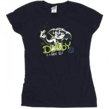 Harry Potter Women's Dobby A Free Elf Cotton T-Shirt L black