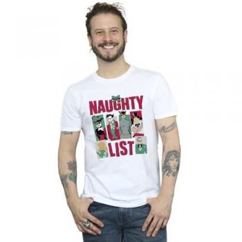 Men's Large White Batman Naughty List Top