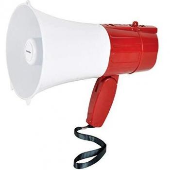 Adastra Handheld Horn Speaker: 15W Rechargeable Megaphone with Looper and Bluetooth