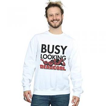 Sweat à capuche Marvel Homme Deadpool Look Chargé Deadcool M blanc