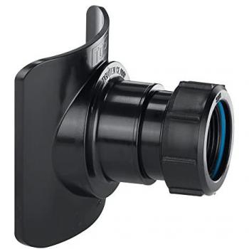 Mechanical Soil Pipe Boss Connector – 4 × 1.5, Black
