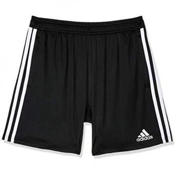 Youth Tiro 19 Athletic Shorts – Black/White, 7‑8 Boys