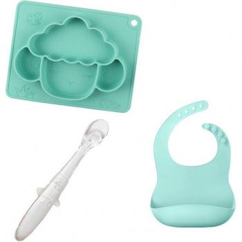 Juego de platos de silicona para niños