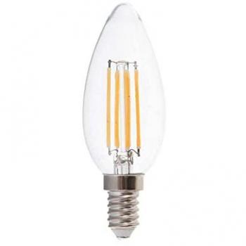E14 V‑TAC LED 6 W 100 lm/W Filament Bougie – Blanc Froid