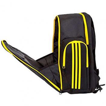 Black‑Yellow Adipower Attk Padel Backpack by Adidas