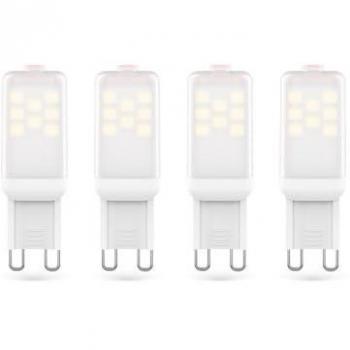 Groupe 4 capsules LED G9 Xanlite – 200 lm, 2,2 W (20 W équivalent), couleur blanc chaud
