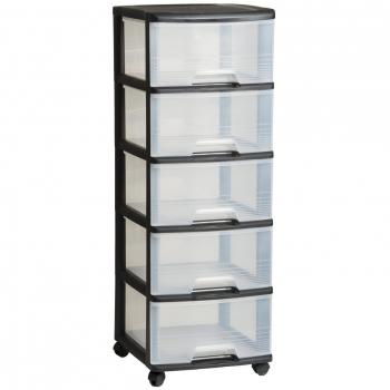 Librero Keter con ruedas 5x20L