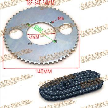 Plato de cadena T8F 54 dientes para ATV 47cc