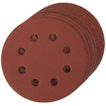 Silverline 990864 115 mm Hook and Loop Sanding Discs 10pce