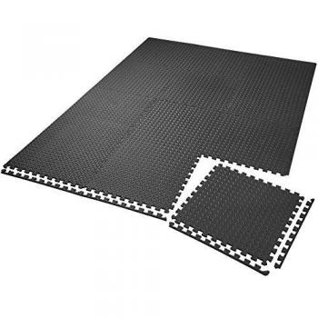 TecTake Protector Mat Set Fitness Mat (Green, 15 Pieces)