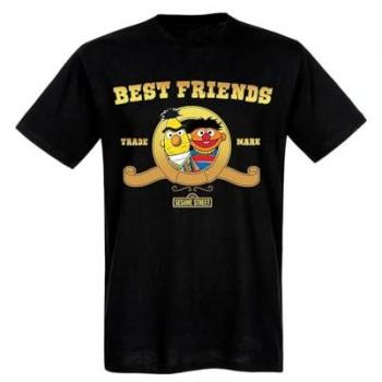 T-Shirt Uomo Sesame Street Cookie Monster Moonnight Nero M