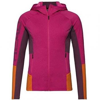 Madelyn Midlayer Damen Langarm Shirt in Orange & Pink, Größe M