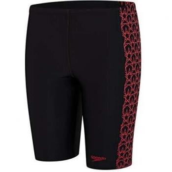 Speedo Boomstar Splice Jammer Garçon Noir/Rouge XL