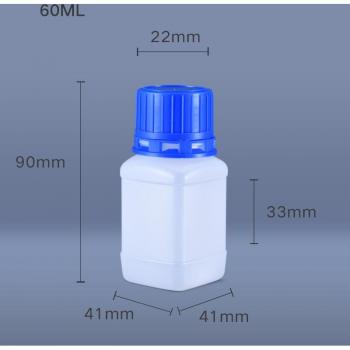 Botellas de Plástico con Tapa 60ml