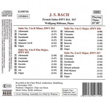 Bach: französische Suiten 3-6
